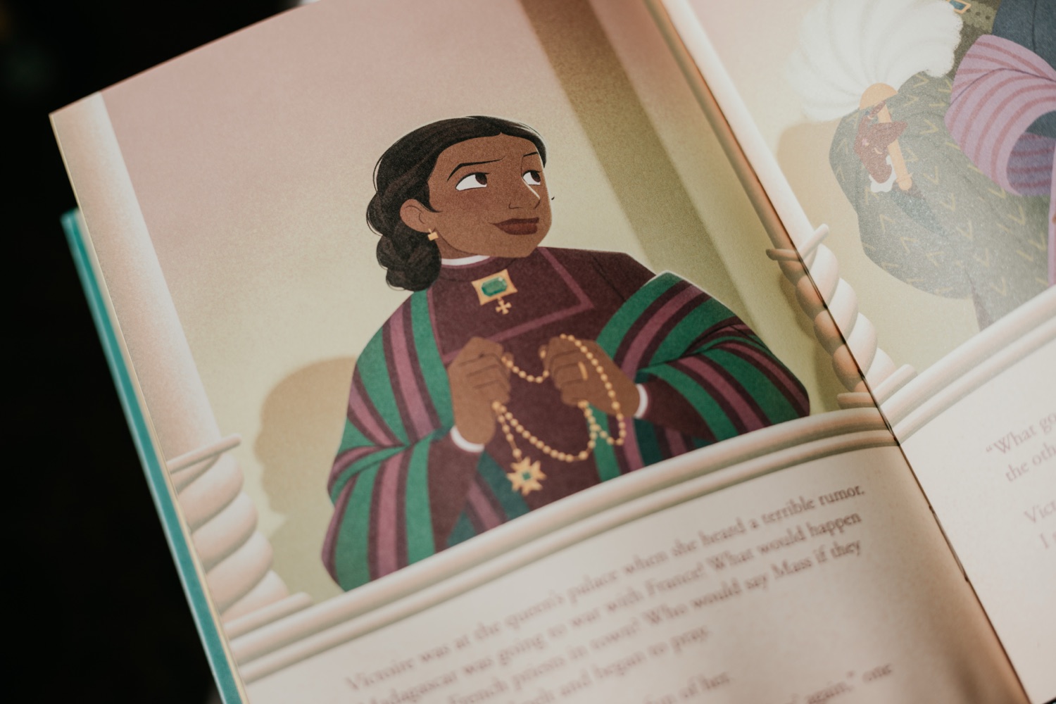 Interior spread from Princesses of Heaven: The Jewels